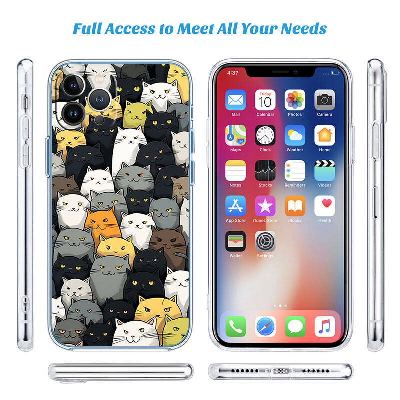 MH30 Cat Kitten Meow Phone Case for Motorola Edge 20 30 S30 40 50 Fusion Lite Plus Pro Neo Ultra One Power Action Macro Hyper Vision Zoom