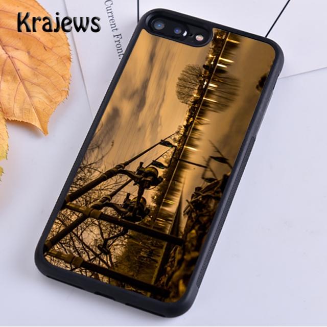 Krajews Carp Fish Fishing Lake Sunset Phone Case Cover For iPhone 17 Air 16 15 14 plus 12 13 pro max Fundas