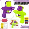 Radish Flying Saucer Gun Soft Bullet Toy: Parent-Child Outdoor Battle Frisbee for Kids