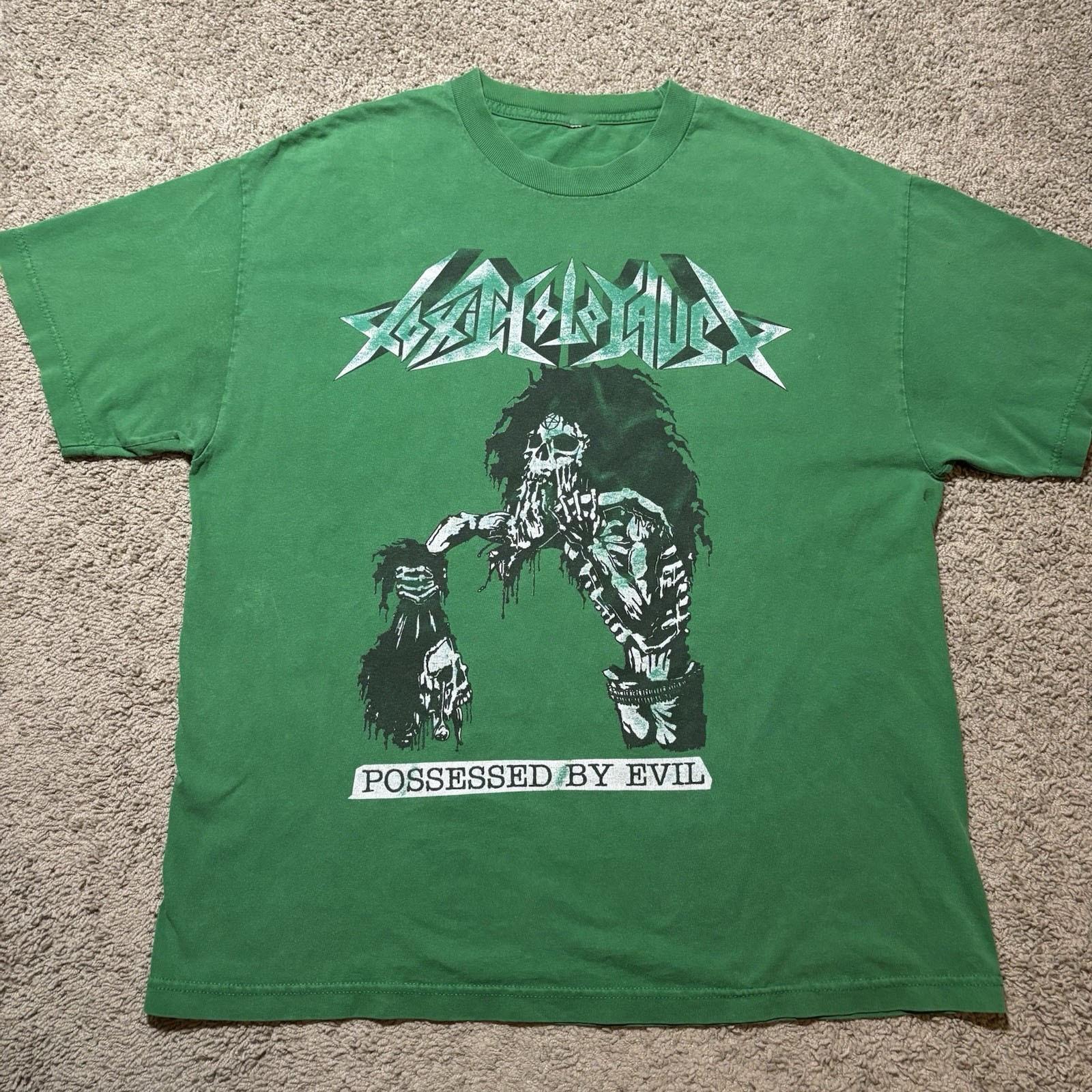 Vintage Toxic Holocaust Green Band Concert T-Shirt SA351 FREE SHIPPING Unisex T-Shirt L