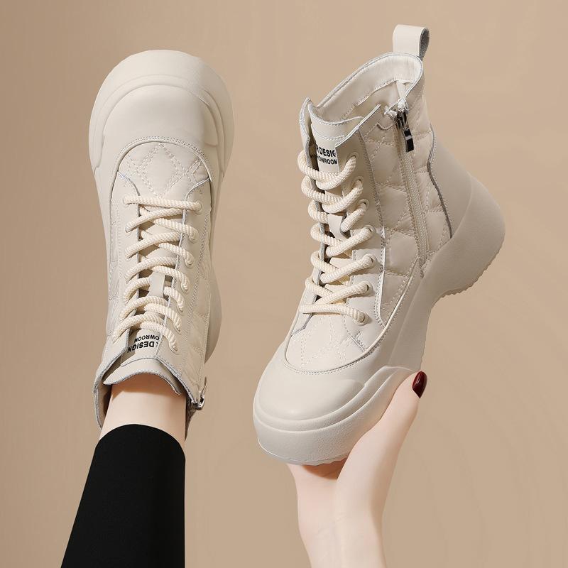 Versatile Thick-soled Martin Boots Women's Autumn New Versatile Muffin Casual Single Boots Non-slip Temperament Boots
