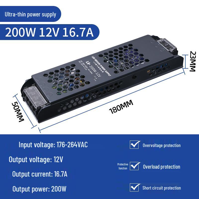 COB LED Linear Strip Light, Self-Adhesive, Recessed, 24V/12V for Living Room Ceiling