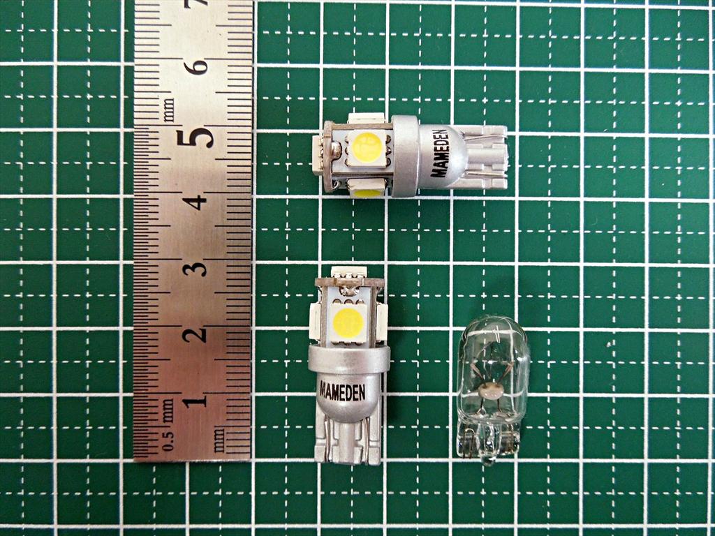 MAMEDEN T10 5-LED 3-Chip 5050SMD Set of 2 (2: Red)