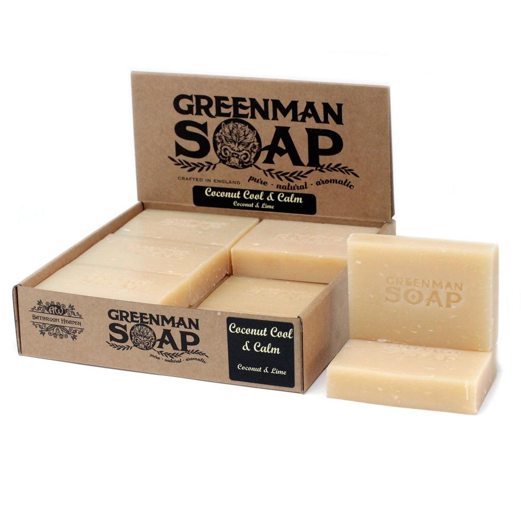 3x Handmade Soap Bar, Coconut Lime 100g