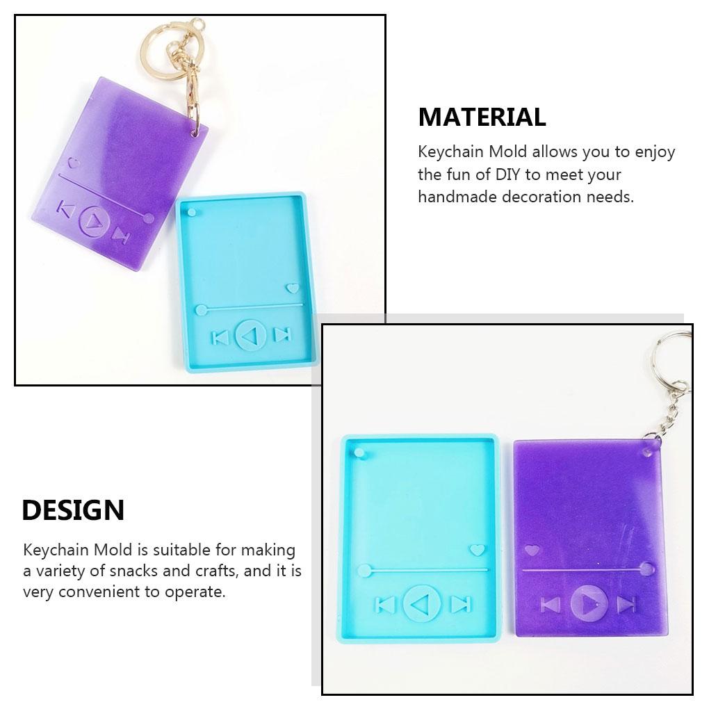 Key Rings Mold Reliable Safe Use Non-stick Silicone Mould Handmade Crafts Cake Decoration Small Pendant Household Supply
