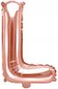 Foil Balloon Letter "L", 35Cm, Rose Gold 1Pc.