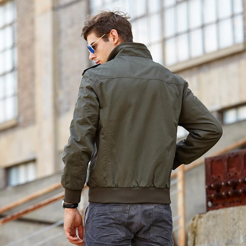 Men's Jacket Fashion Trend Youth Casual Jacket Warm Military Men's Casual Jacket