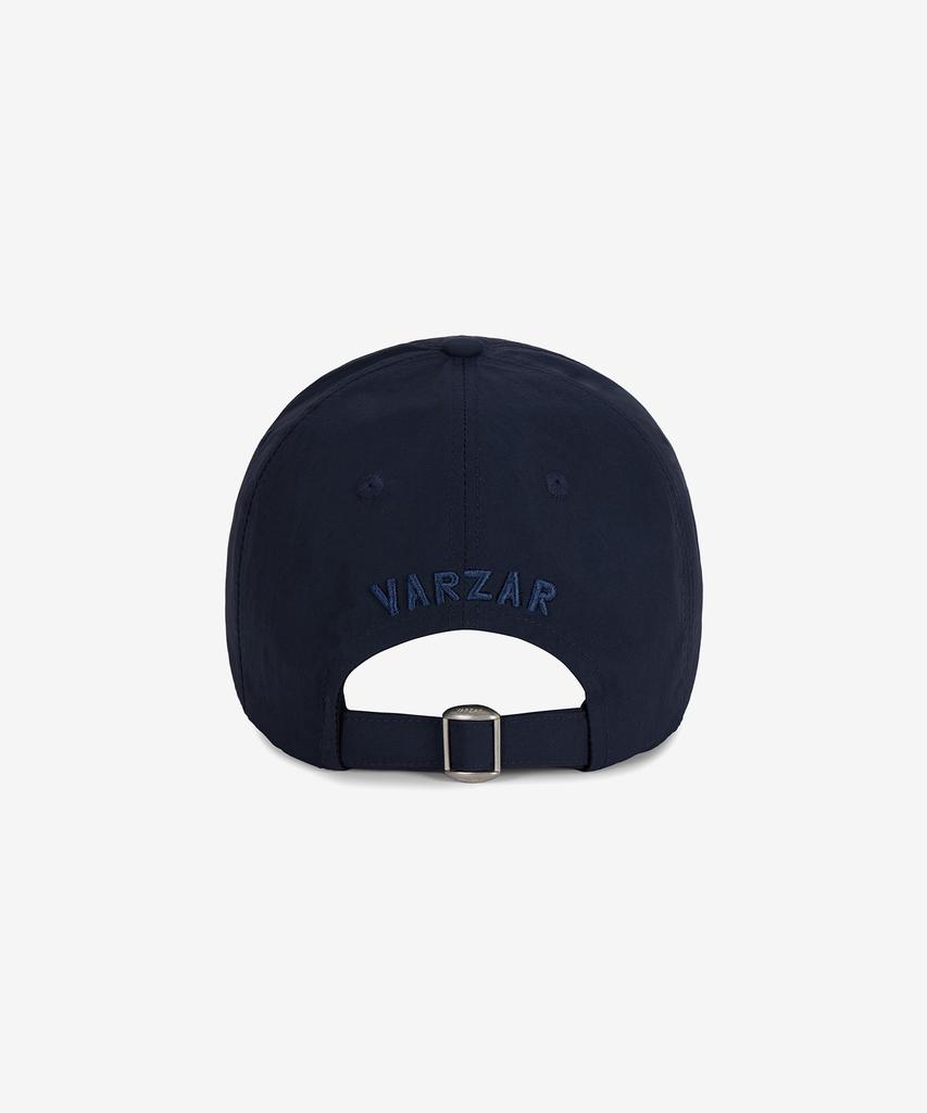 Bajal Va Curved Logo Nylon Ball Cap Navy