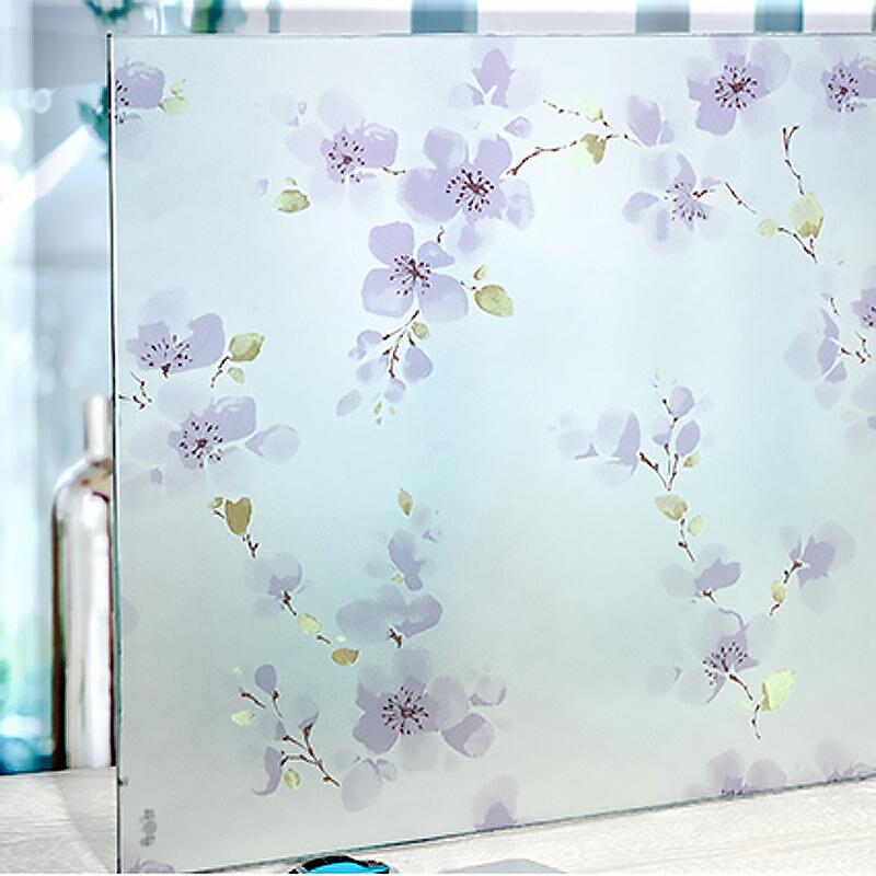 

Матовая матовая оконная пленка, солнцезащитная самоклеящаяся пленка для окон, непрозрачная виниловая пленка для защиты от солнца в ванной комнате 45X100 CM