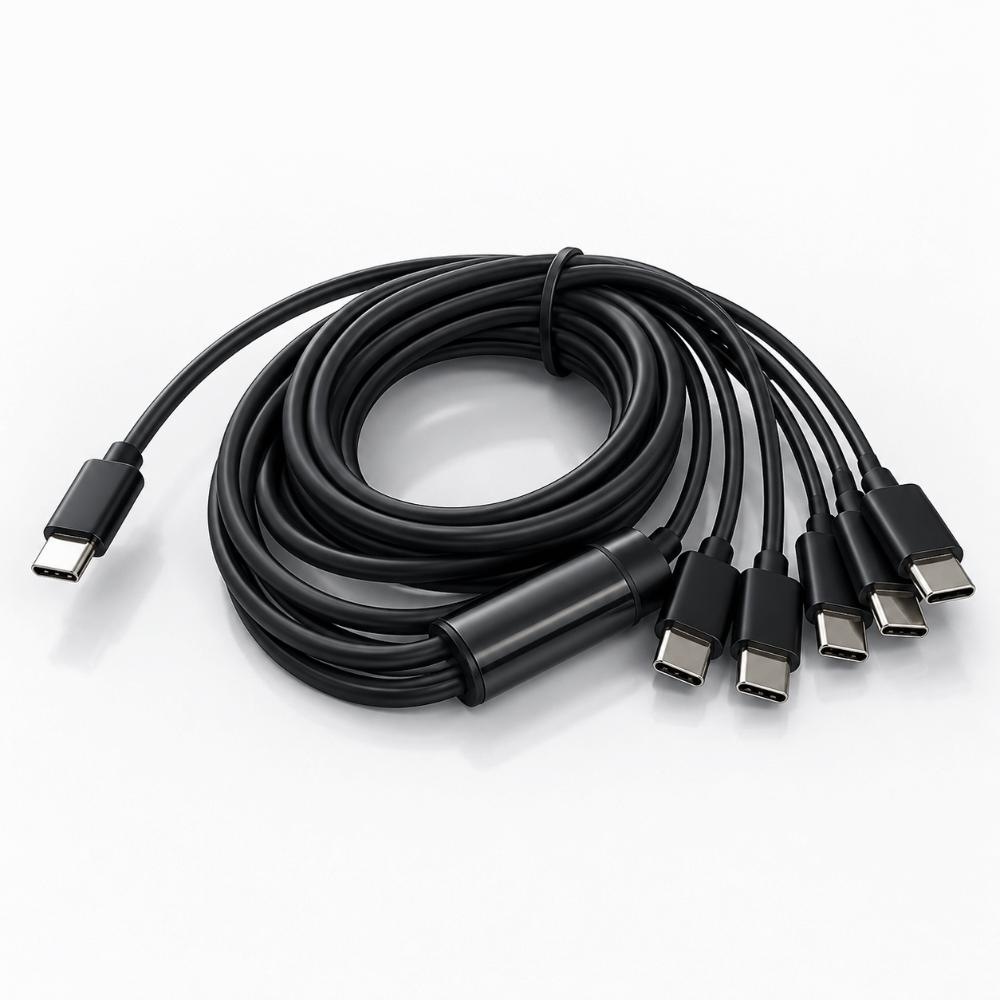 Fast Charging USB C Splitter Cable Plug and Play USB C Multi Charging Cable  For Tablets