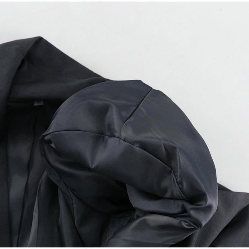 Trajes elegantes de 2 piezas para mujer, con botones en la solapa y bolsillos, chaqueta de manga larga, pantalones rectos de cintura alta, conjuntos para dama, primavera otoño 2025, atuendo para oficina para dama