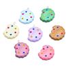 Glossy Cartoon Cookie Resin Keychain Pendant - DIY Jewelry Accessory