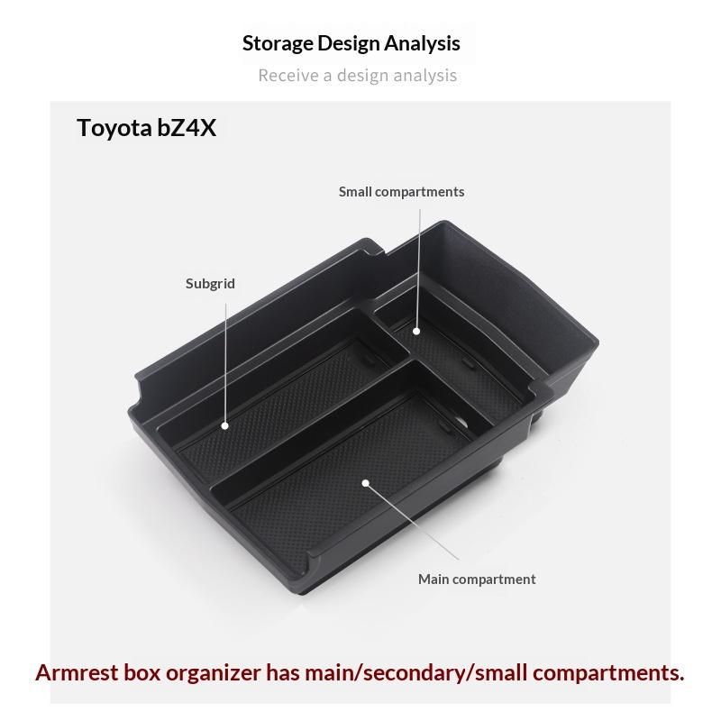 Applicable To Toyota BZ4X Central Control Armrest Box Storage Box Car Storage Car Supplies Special Modification Accessories