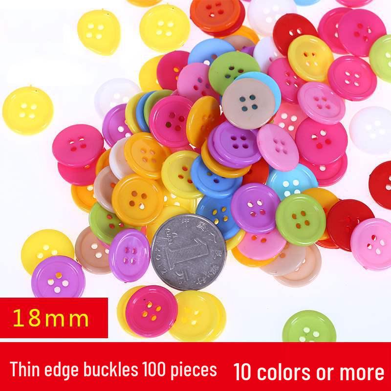 Colorful Resin Buttons for Kids' Creative DIY Projects and Pasting Painting