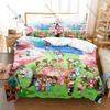 Soft Microfiber Mini World 3PCS Bedding 1 Duvet Cover + 2 Pillowcases Envelope Pillow Covers All Season