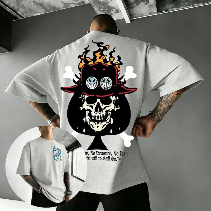 One Piece Pirate Skull Graphic T Shirt Men Women Anime Streetwear 2026 Summer Cotton Short Sleeve Tee Casual Tops Y2k Clothes