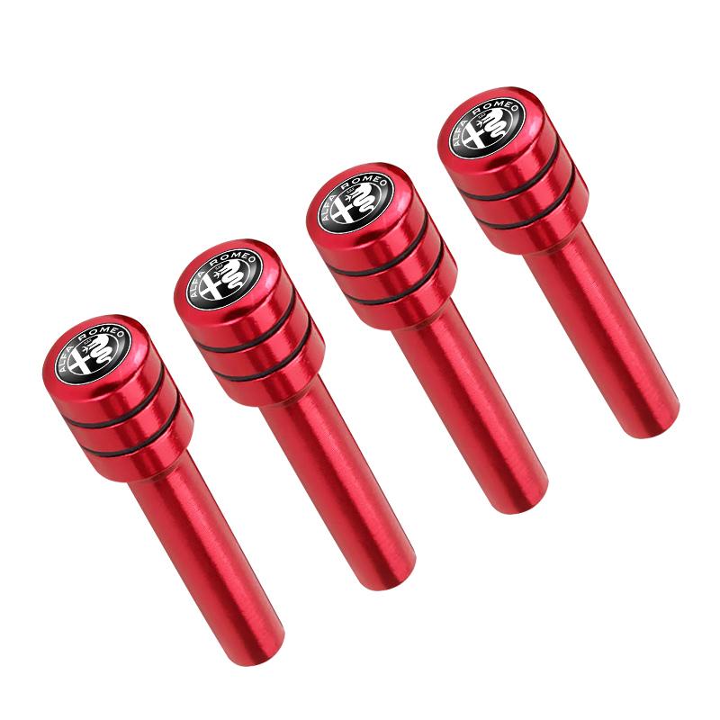 For Alfa Romeo 2/4Pcs Car Door Lock Pin Door Lock Rod Car Knob Pull Security Insurance For Alfa Romeo serpent Giulia 159 156 MIT