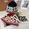 New Style Knitted Woolen Hat for Women with Large Head Circumference in Autumn and Winter Fashionable and Versatile Face Showing Small Cold Hat