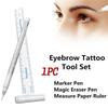 Measuring Ruler Accessories Tattoo Microblading Positioning Pen Makeup Tool Tattoo Tool Marker Pen