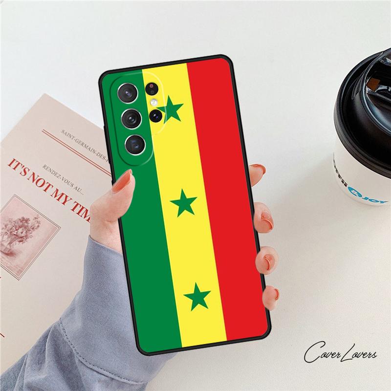 Senegal Flag phone case For Samsung Galaxy S24 S25 S23 S22 Ultra Note 10 20 Plus S20 S21 FE Cover