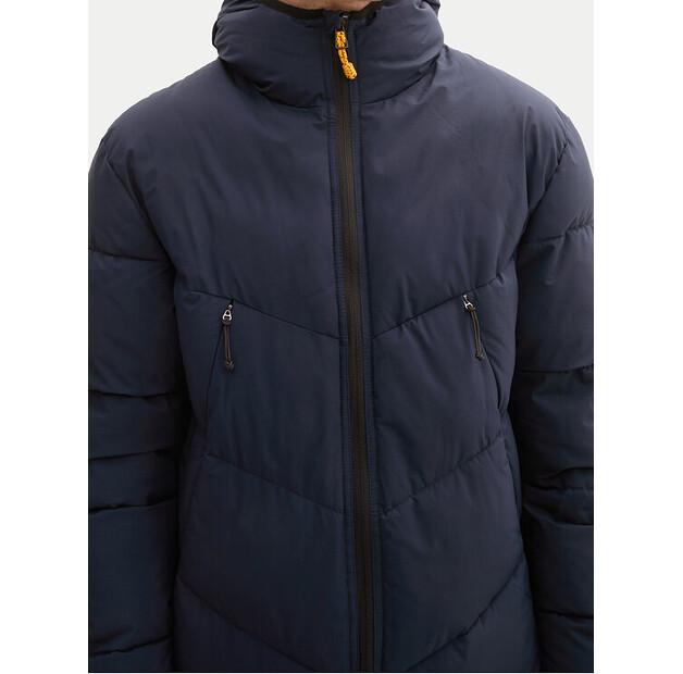 Зимняя джинсовая куртка Tom Tailor 1041777, темно-синяя, стандартного кроя