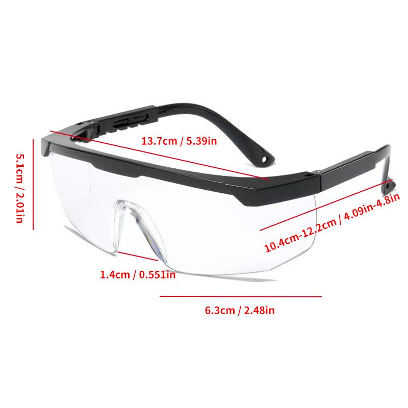 Safety Glasses Protective Eyewear Goggles Anti Droplet Debris Googles Adjustable Telescopic Labor Protection Goggles Work Lab