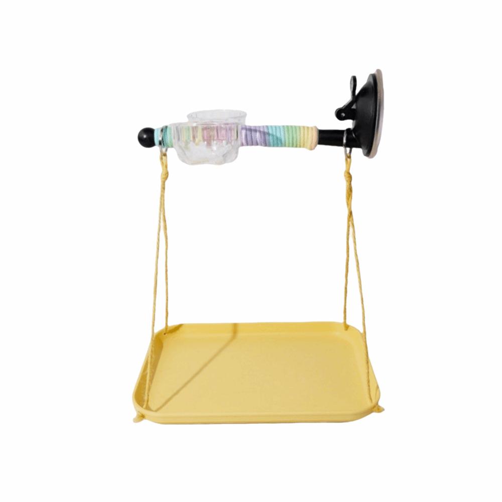 Interactive Bird Swing Hammock Durable Bird Cage Toy Budgie Hanging Swing Toy Cockatiel