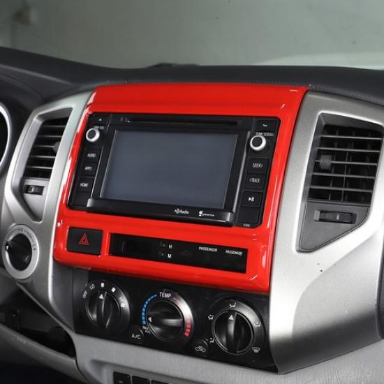 ABS Red Trim Cover Interior Accessories For Toyota Tacoma 2011-2015