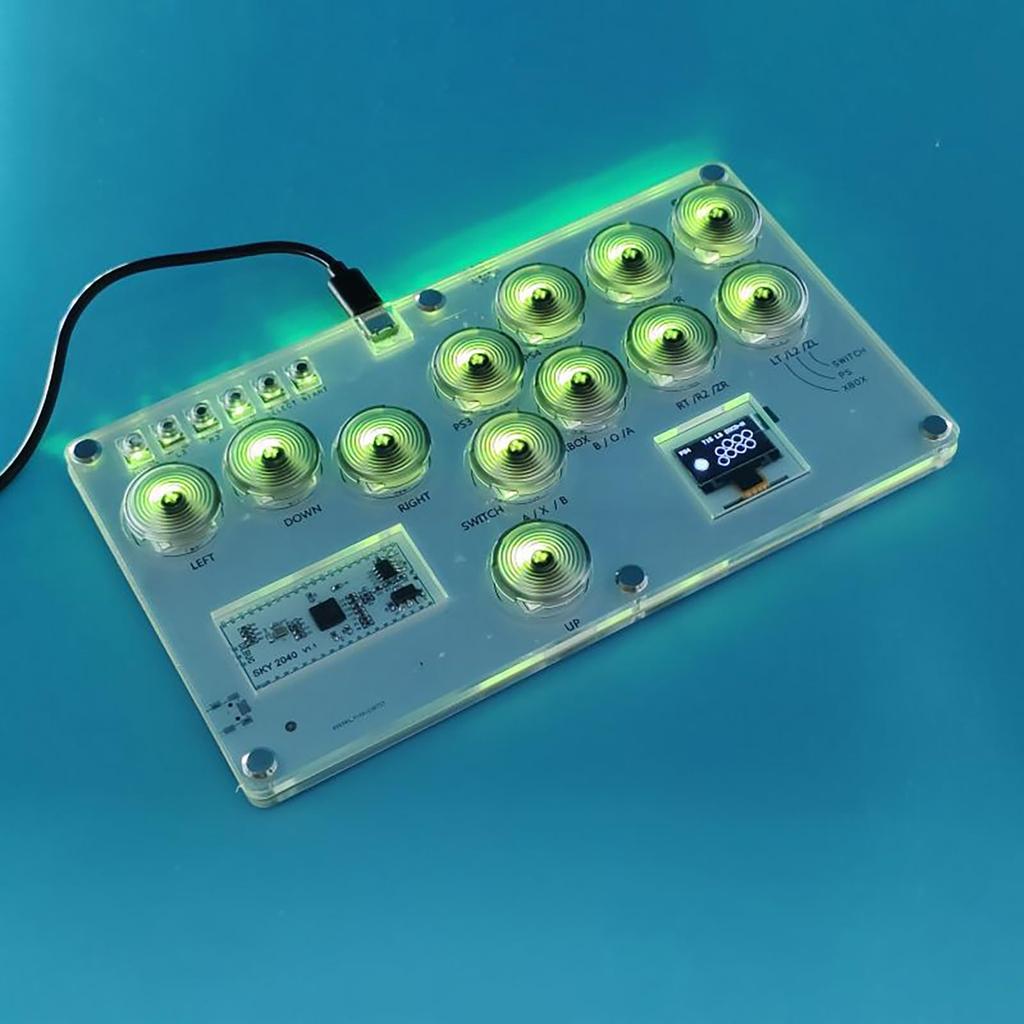 Arcade Controller Street Fight Game Keypad Arcade Fight Stick Game Keyboard 12Key for PC for PS4