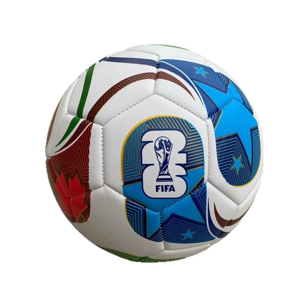 Size 5 PVC Machine Stitched Soccer Ball, Training and Match Ball for World Cup, Durable Anti-Slip Machine Stitching Soccer Ball