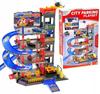 Large Parking Garage With Cars Car Wash 4-Story