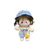20cm Cotton Doll Dress-Up Set: Cute Figure Skirt & Overalls