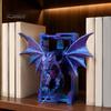 Dark Aesthetic Room Accessories Flying Dragon Bookend, 3D Printed PLA Fantasy Decorative Book Stand, Gothic Style Unique Shelf Decor for Heavy
