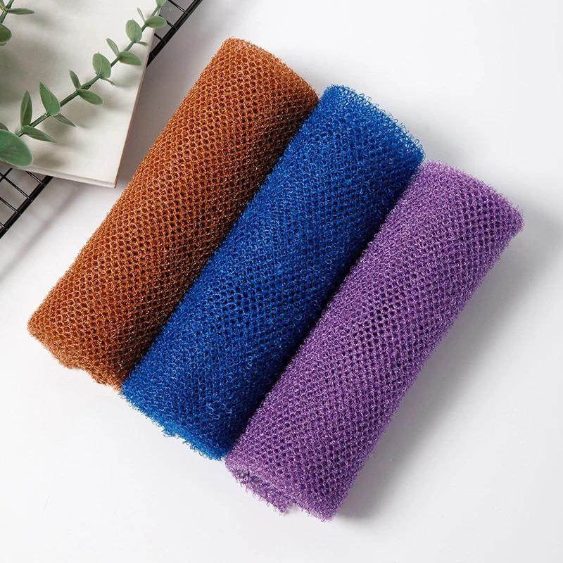 1ks Africká síťová koupelová houba 14x77cm Africká síť Dlouhá koupelová síť Houba Exfoliační sprchový tělový mycí prostředek Mycí prostředek na záda Zjemňovač pokožky