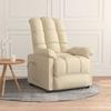 VidaXL Massage Chair Cream Fabric 342742