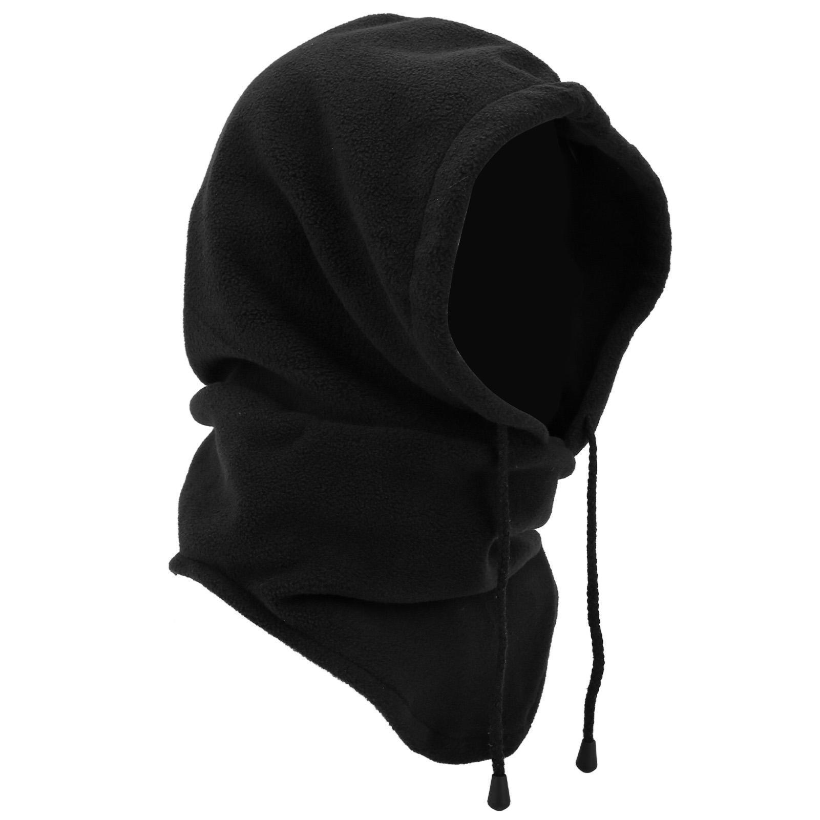 Зимняя шапка-траппер Термо Зимняя Ветрозащитная Балаклава Сноубордическая Защита Головы с Защитой Лица Шарф Черный