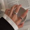Vintage Inspired Adjustable Open Finger Ring For Women With Unique Geometric Design