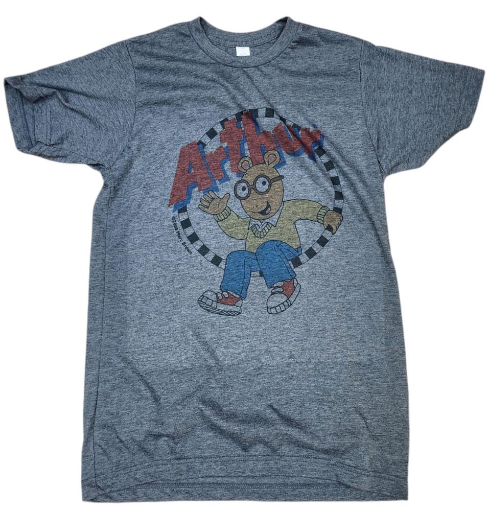 

Arthur pbs kids T shirt men039s vintage charcoal color tv cartoon Unisex T-Shirt S