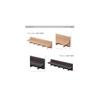 Doshisha Wall Shelf Wall Hanger Shelf, 40cm Wide, Pin-Attachable (Rental-Friendly), No Damage To