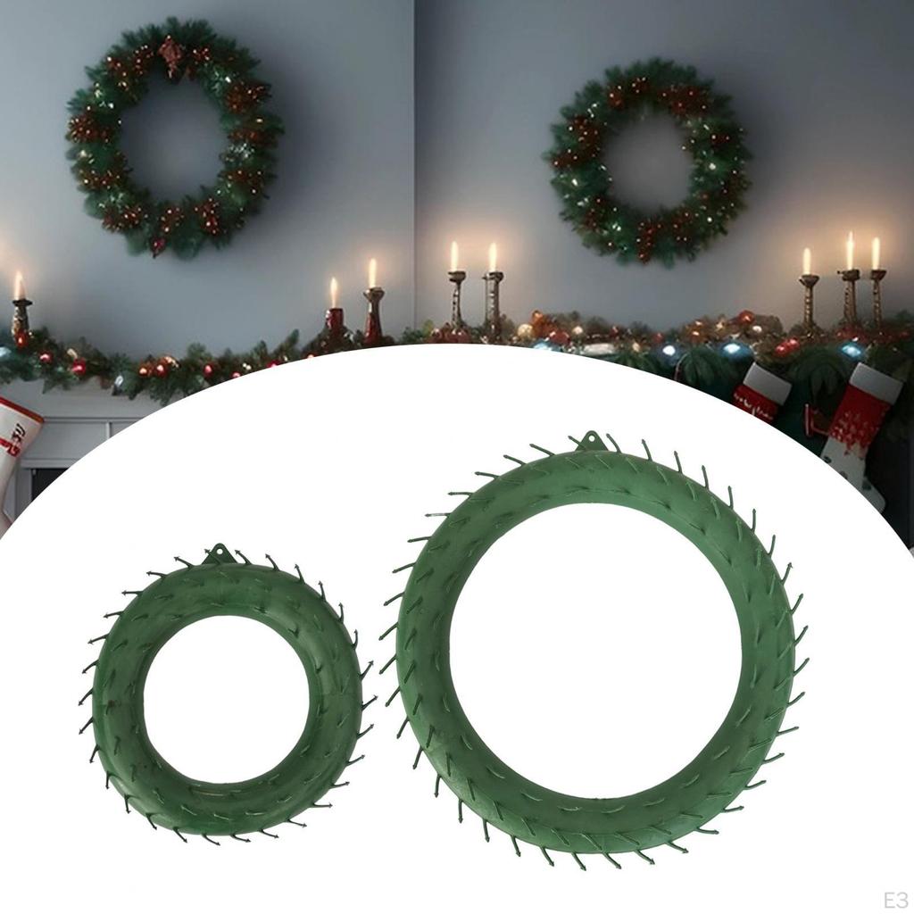 Christmas Round Wreath Making Hoop DIY Accessory Form Supplies for Garden Terrace