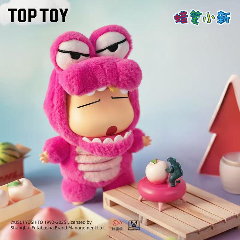 TOPTOY Neue Crayon Shin-chan Anziehparty Serie Vinylgesicht Plüsch Blind Box Niedlicher Anhänger Anime Figuren Puppe Überraschungsbox