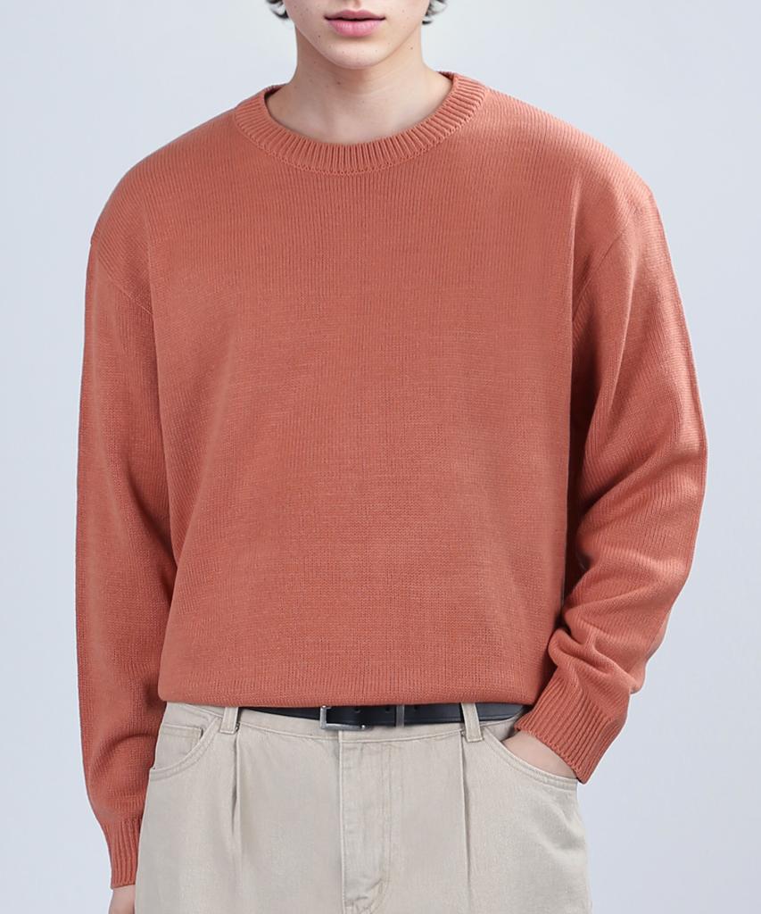 VERYVAIN Balance Round Knit (Coral)