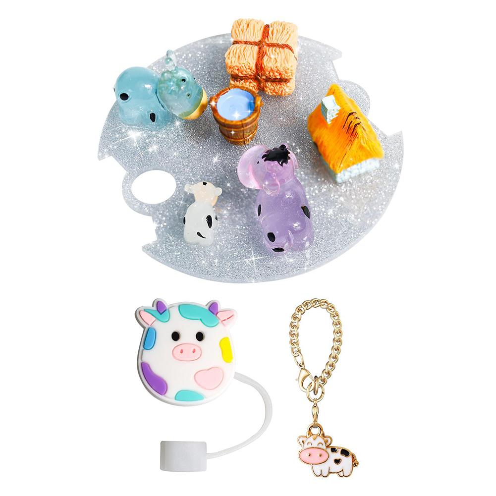 Lid Charms Decor Hanging Ornament with Funny Tumbler Straw Plug Replacement Cup Top Decor for Stanley 40oz Tumbler with Handle