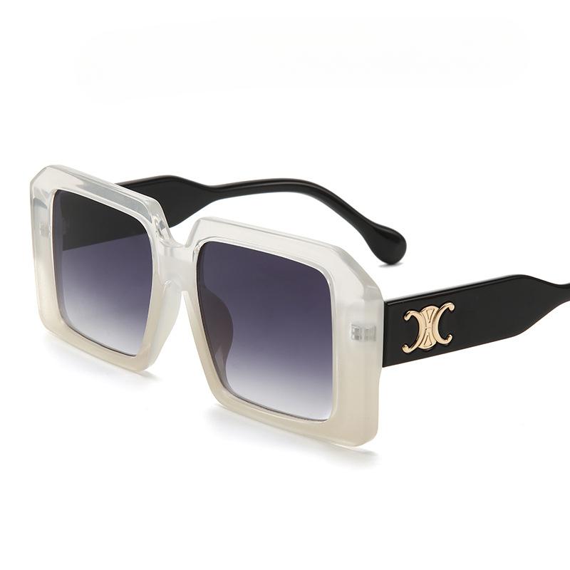 

Солнцезащитные очки в большой оправе, женские солнцезащитные очки Tide с защитой от ультрафиолета, корейские модные солнцезащитные очки в индивидуальной коробке с Триумфальной аркой.