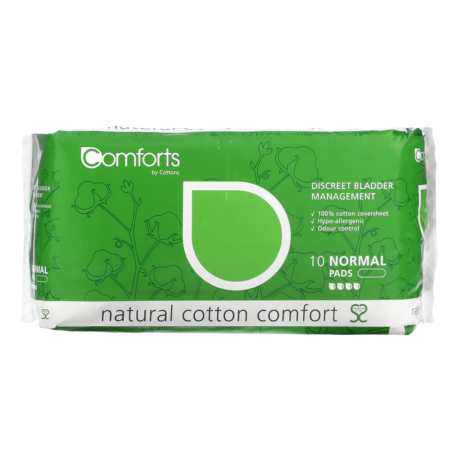 

Natural Cotton Comfort, Normal, 10-Count