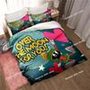 3D Game Marvin the Martian Cartoon Bedding Set Print Bed Set With Pillowcase Bed Duvet Cover Single Double Queen Super King Size