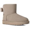 UGG Ultra Mini Bailey Leather Bow Comfortable Fashion Snow Boots Women Boots Pebble-Grey 1174494-CBBLG