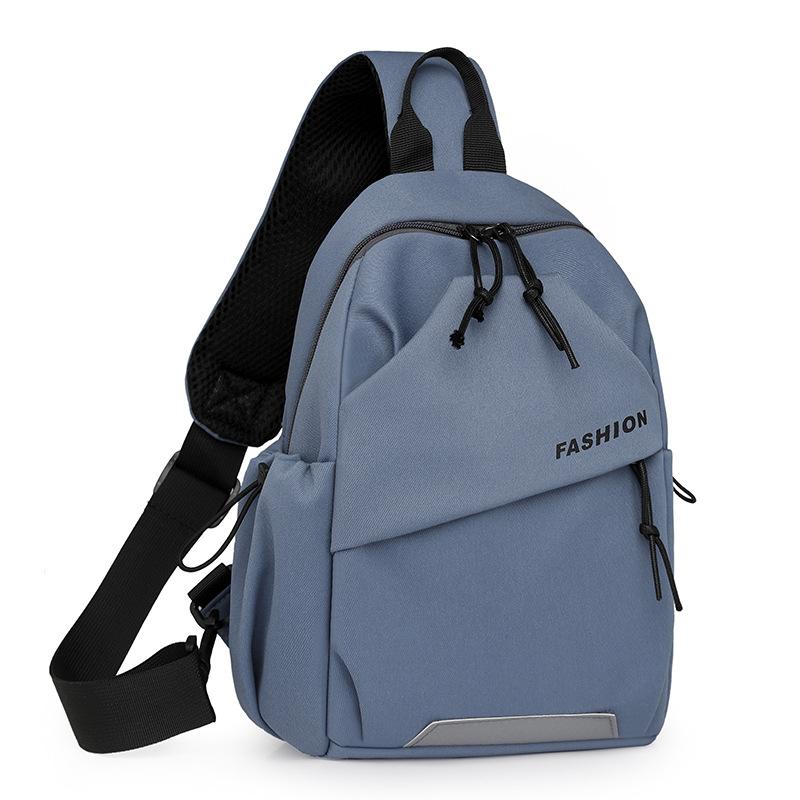 

Женская сумка через плечо Мужская нагрудная сумка Студенческая сумка через плечо синий