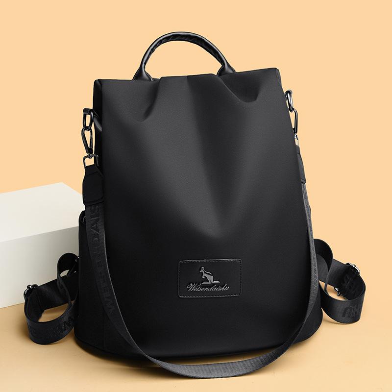 Waterproof Knitted Nylon Cloth Backpack Kangaroo Women Anti-theft Travel Backpack Large Capacity Multi-purpose Girls' School Bag