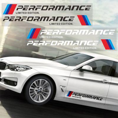 2db M Performance Limited Edition Matrica Autó Ajtó Derékvonal Díszítés Jelvény Stílus E46 E39 E38 E90 E60 Z4 X3 X5 X6